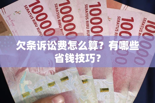 济南欠条诉讼费怎么算？有哪些省钱技巧？